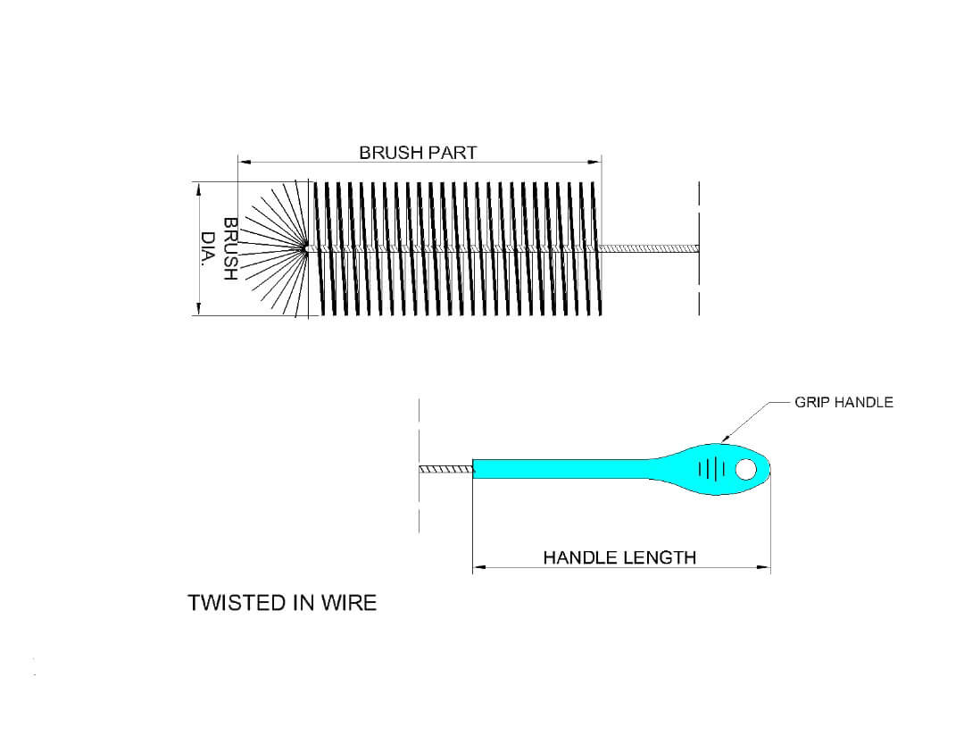 Twisted In Wire Brush Model